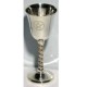calice in silver ritorto con pentacolo