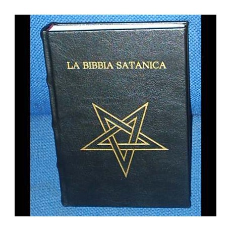 la bibbia satanica in ecopelle