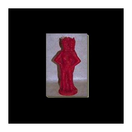 Statua in cera EXÚ DUAS CABECAS Color rosso