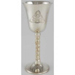 Calice in silver ritorto con triquetra