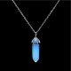 Collana Con Ciondolo Naturale celeste