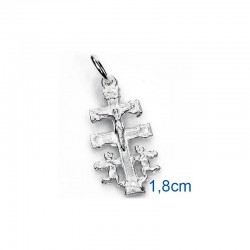 croce de caravaca in argento sterling 925 18mm